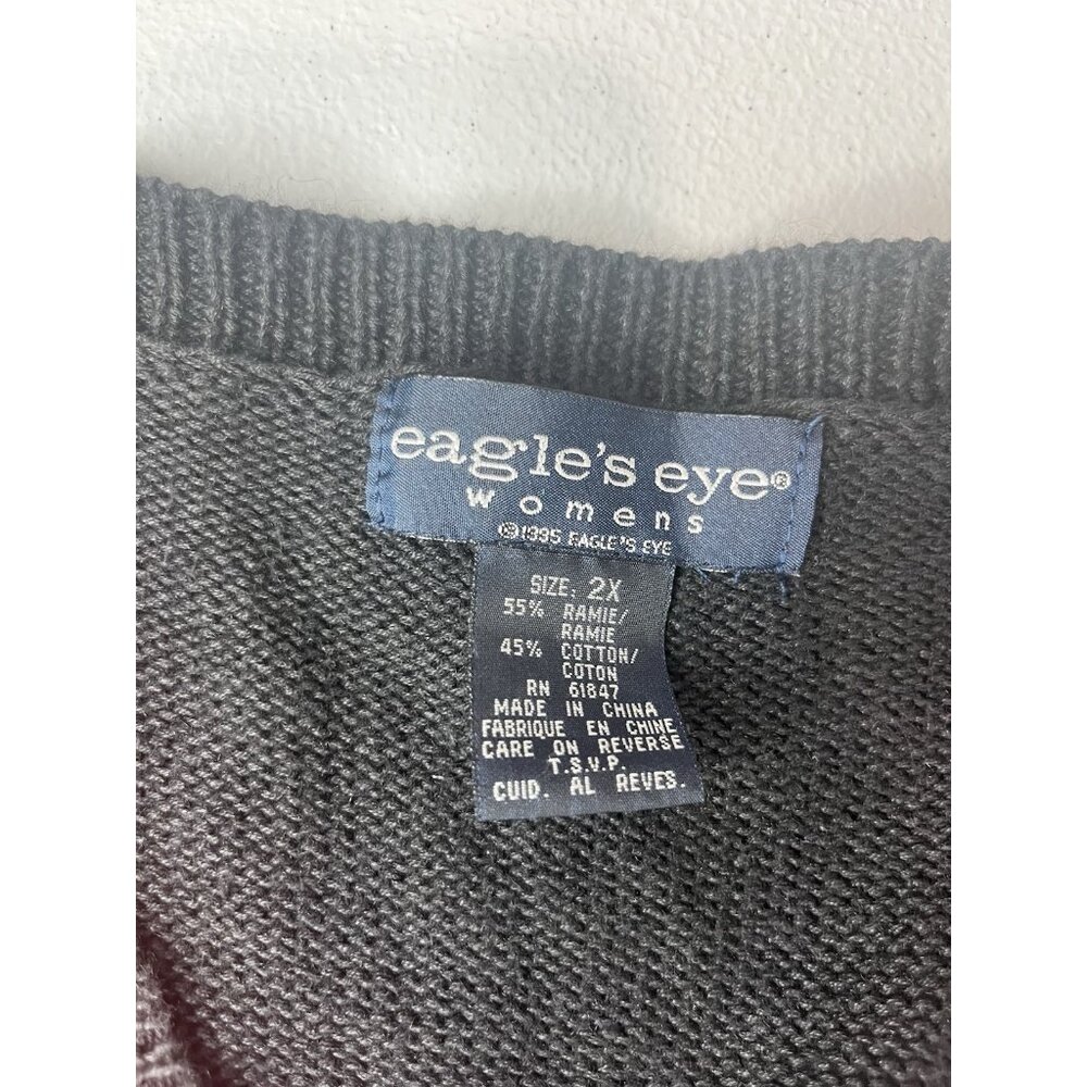 Vtg‎ Eagles Eye Sweater Vest Home Sweet Home Size 2x - Picture 4 of 14